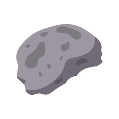 Asteroid Vector Illustration. Falling Meteor. Vector Art in Cartoon Style.