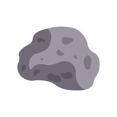 Asteroid Vector Illustration. Falling Meteor. Vector Art in Cartoon Style.