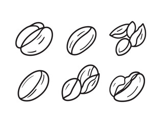 Simple Cannellini Beans Food Line Art Vector for Stock Site