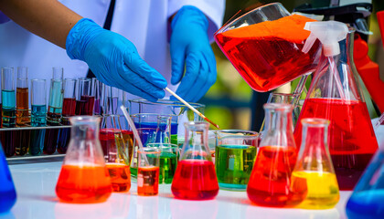 Microbiological Research: Inoculating Bacteria on Petri Dish