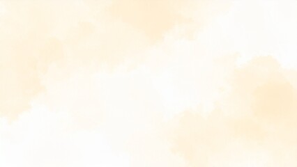 Obraz premium 淡い手描きの水彩風の素材 背景素材 ベージュ 背景素材 16:9サイズ AI生成素材