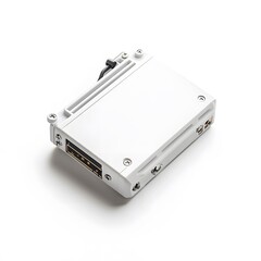 White tech device with isolated.
