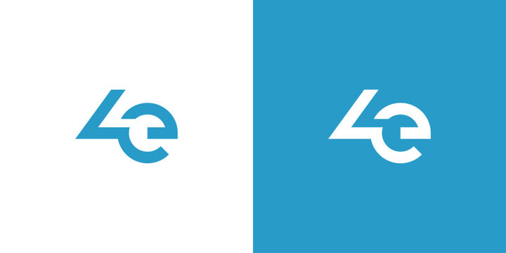 Letter 4E Logo Design