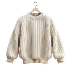 Brown Woolen Sweater isolated on transparent background