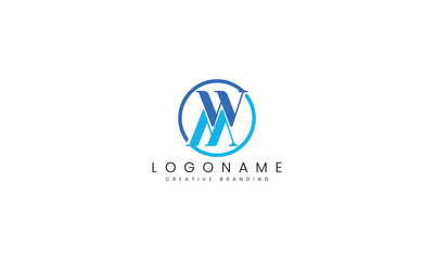 Minimalist MW Logo for Branding and Identity.