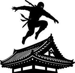 .Epic Ninja Leap: Master of Stealth in Action! © Umar