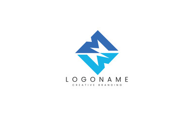 Minimalist MW Logo for Branding and Identity.