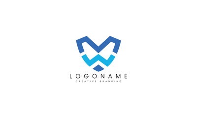 Minimalist MW Logo for Branding and Identity.