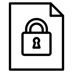 Protected icon in vector illustration