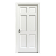 Obraz premium White interior door with paneling (1)