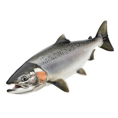 Naklejka premium Fresh salmon, whole, ready to eat