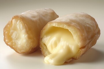Creamy filling in a crispy pastry shell.