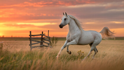 Obraz premium horse in the field