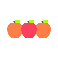 Apples icon vector image. Suitable for mobile apps, web apps and print media.