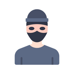 Bandit icon vector image. Suitable for mobile apps, web apps and print media.