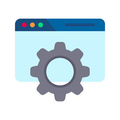 Browser Configurations icon vector image. Suitable for mobile apps, web apps and print media.