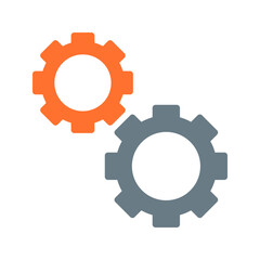 Cogwheel icon vector image. Suitable for mobile apps, web apps and print media.