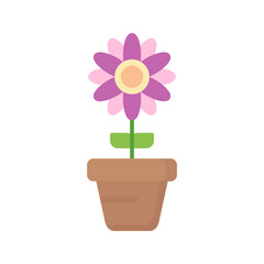 Daisy icon vector image. Suitable for mobile apps, web apps and print media.