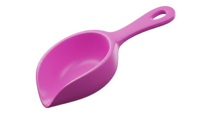 Isolated Pink Plastic Scoop Simple Design 3D Render