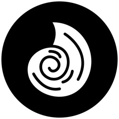 Spiral Shell Vector Icon