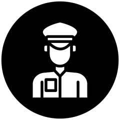 Taxi Driver Vector Icon