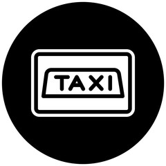 Taxi Signal Vector Icon