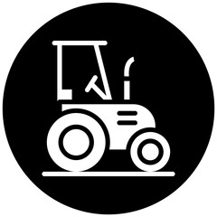 Smart Tractor Vector Icon