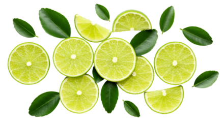 Limes vibrant verdancy dances amid leaves