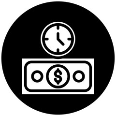 Time Based Payment Vector Icon
