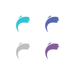 Water Splash Sign Symbol Logo Vector isolated on White