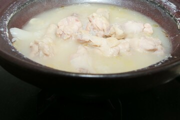手羽元とネギの煮込み