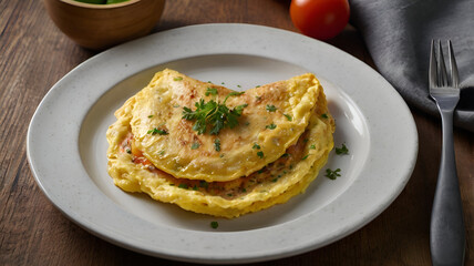 Classic Omelet Served Fresh