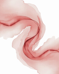 A red line is painted on a white background