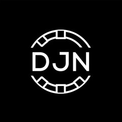 WebDJN letter logo. DJN blue image on white background. DJN Monogram logo design for entrepreneur and business. DJN best icon.
