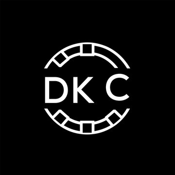 WebDKC letter logo. DKC blue image on white background. DKC Monogram logo design for entrepreneur and business. DKC best icon.
