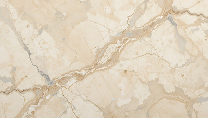 Naklejka premium Cream beige golden sand marble abstract background. Flowing mineral patterns. Polished glossy finish. Earth tone stone texture. Soft grain details. Subtle luxury shimmer veins blend shine