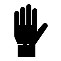 hand glyph icon
