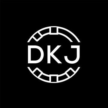 WebDKJ letter logo. DKJ blue image on white background. DKJ Monogram logo design for entrepreneur and business. DKJ best icon.
