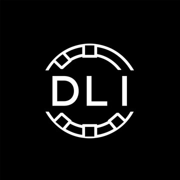 WebDLI letter logo. DLI blue image on white background. DLI Monogram logo design for entrepreneur and business. DLI best icon.
