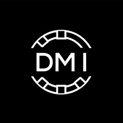 WebDMI letter logo. DMI blue image on white background. DMI Monogram logo design for entrepreneur and business. DMI best icon.
