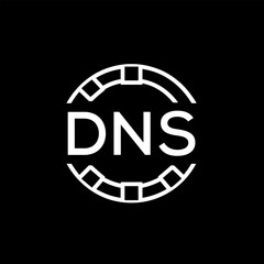 WebDNS letter logo. DNS blue image on white background. DNS Monogram logo design for entrepreneur and business. DNS best icon.
