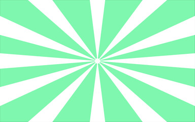 緑と白の放射線状背景｜爽やかでクリーンなワイドデザイン
