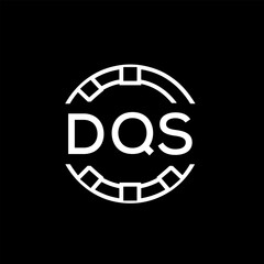 WebDQS letter logo. DQS blue image on white background. DQS Monogram logo design for entrepreneur and business. DQS best icon.
