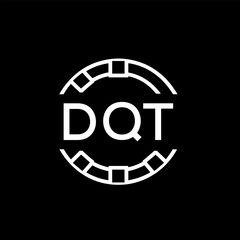 WebDQT letter logo. DQT blue image on white background. DQT Monogram logo design for entrepreneur and business. DQT best icon.
