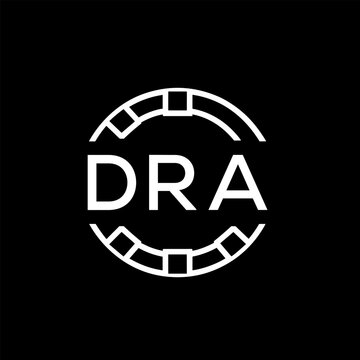 WebDRA letter logo. DRA blue image on white background. DRA Monogram logo design for entrepreneur and business. DRA best icon.
