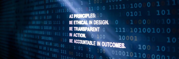 Obraz premium Light beam shining through binary fog revealing 