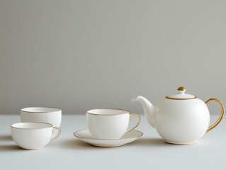 Fototapeta premium Tea Set Elegance