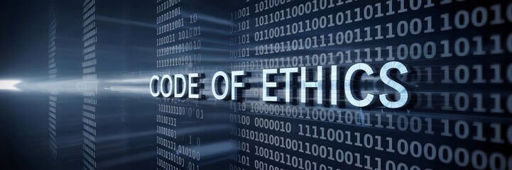 Obraz premium Beam of light cutting through binary fog revealing 