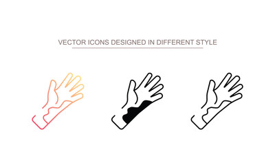 sunburn icon design with white background stock illustration