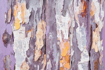 Peeling paint texture on weathered wooden planks.